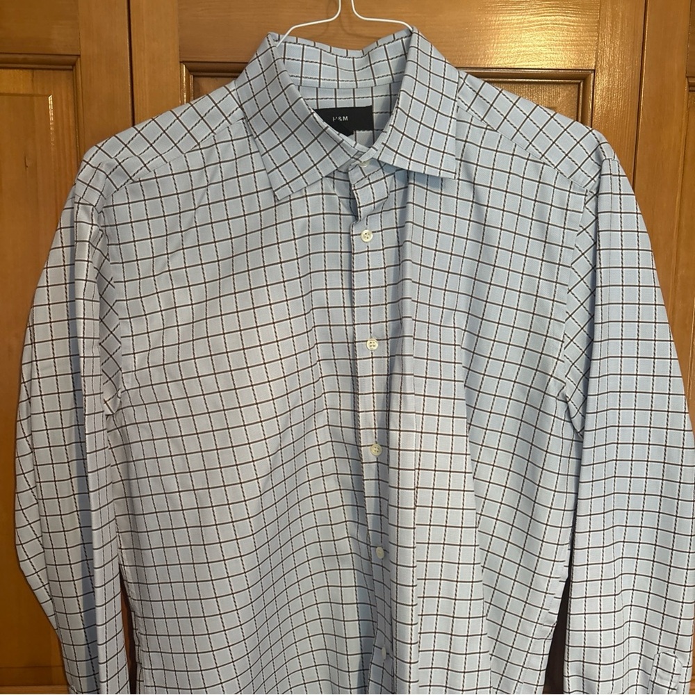 H&M Blue Checkered Men's Shirt
